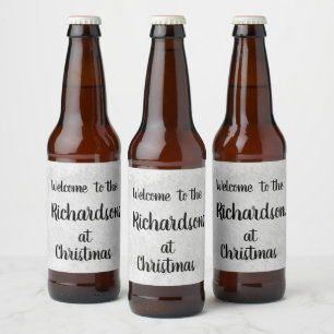 De grijze vorst personaliseerde het Onthaal van Bier Etiket