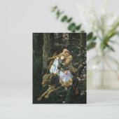 De Grijze Wolf Fantasy Kunst bepalen Briefkaart (Staand voorkant)