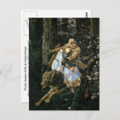 De Grijze Wolf Fantasy Kunst bepalen Briefkaart (Voorkant / Achterkant)