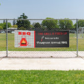 De gril wordt jaarlijks door de BBQ-banner opgekna Spandoek (Insitu)