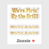 De Grill Aan De Praat Sticker (Vel)
