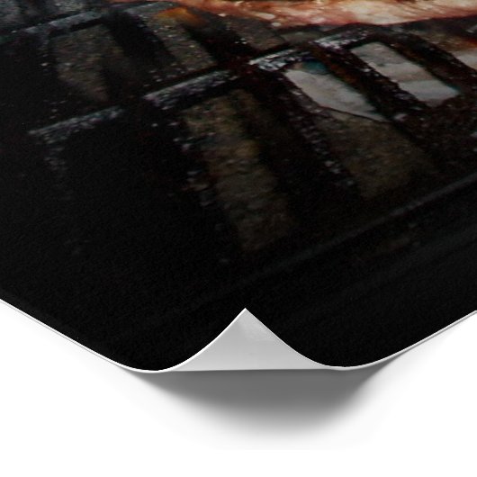 De Grill in brand steken. Poster (Hoek)