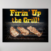De Grill in brand steken. Poster (Voorkant)