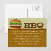 De Grill is aan... Uitnodiging Briefkaart (Voorkant / Achterkant)