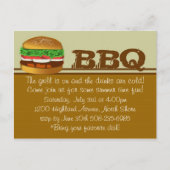 De Grill is aan... Uitnodiging Briefkaart (Voorkant)