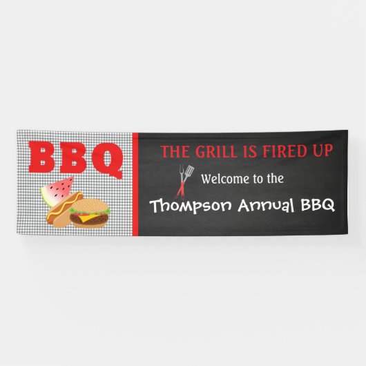 De Grill is opgeknapt... BBQ Food Banner (Horizontaal)