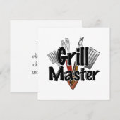 De Grill Master met BBQ Tools Kaart (Voorkant / Achterkant)