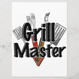 De Grill Master met BBQ Tools Kaart