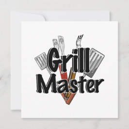 De Grill Master met BBQ Tools Kaart