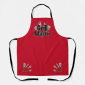 De Grill Master met BBQ Tools Schort (Voorkant)