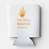 De grill master naam toevoegen tekst koken best ge blikjeskoeler (Achterkant)