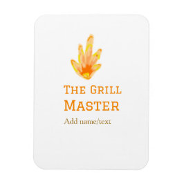 De grill master naam toevoegen tekst koken best ge magneet