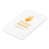 De grill master naam toevoegen tekst koken best ge magneet (Linkerzijde)