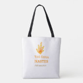 De grill master naam toevoegen tekst koken best ge tote bag (Achterkant)