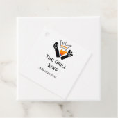 De grill master naam toevoegen tekst koken beste b bedankjes labels (In situ)