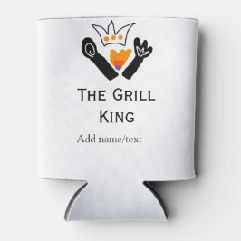 De grill master naam toevoegen tekst koken beste b blikjeskoeler