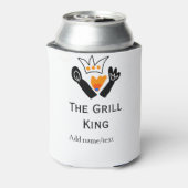 De grill master naam toevoegen tekst koken beste b blikjeskoeler (Blikje Achterkant)