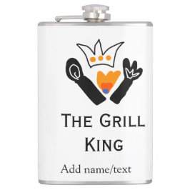 De grill master naam toevoegen tekst koken beste b heupfles