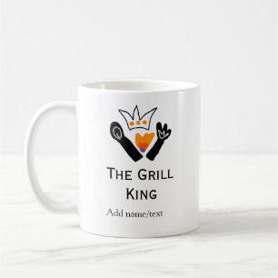 De grill master naam toevoegen tekst koken beste b koffiemok