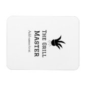 De grill master naam toevoegen tekst koken beste b magneet (Horizontaal)