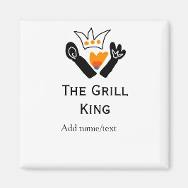 De grill master naam toevoegen tekst koken beste b magneet