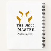 De grill master naam toevoegen tekst koken beste b notitieboek (Achterkant)