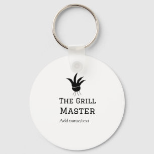 De grill master naam toevoegen tekst koken beste b sleutelhanger