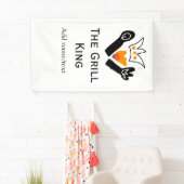 De grill master naam toevoegen tekst koken beste b spandoek (Insitu)