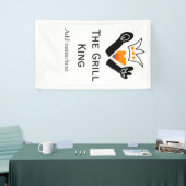 De grill master naam toevoegen tekst koken beste b spandoek (Beurs)