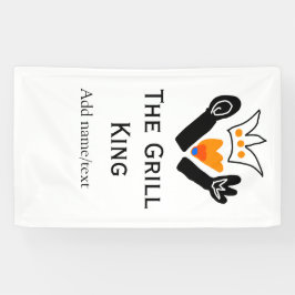 De grill master naam toevoegen tekst koken beste b spandoek