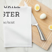 De grill master naam toevoegen tekst koken beste b theedoek (Quarter Fold)