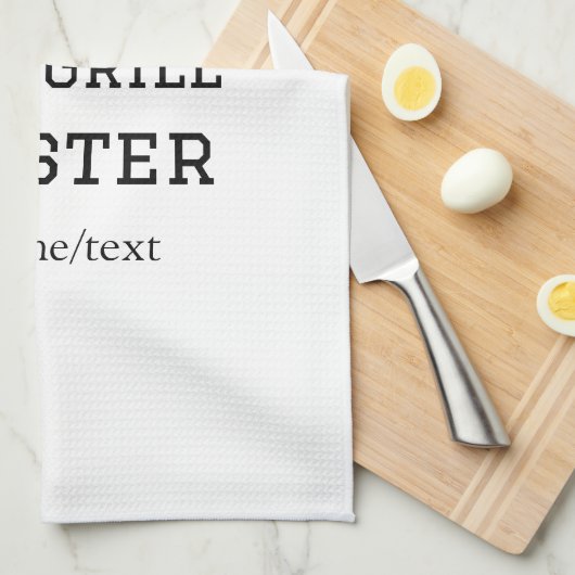 De grill master naam toevoegen tekst koken beste b theedoek (Quarter Fold)