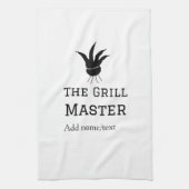 De grill master naam toevoegen tekst koken beste b theedoek (Verticaal)