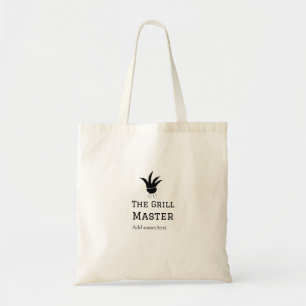 De grill master naam toevoegen tekst koken beste b tote bag