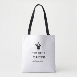 De grill master naam toevoegen tekst koken beste b tote bag