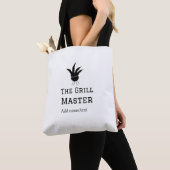 De grill master naam toevoegen tekst koken beste b tote bag (Dichtbij)