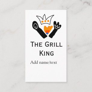 De grill master naam toevoegen tekst koken beste b visitekaartje
