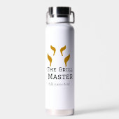 De grill master naam toevoegen tekst koken beste b waterfles (Achterkant)
