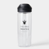De grill master naam toevoegen tekst koken beste b waterfles (Achterkant)