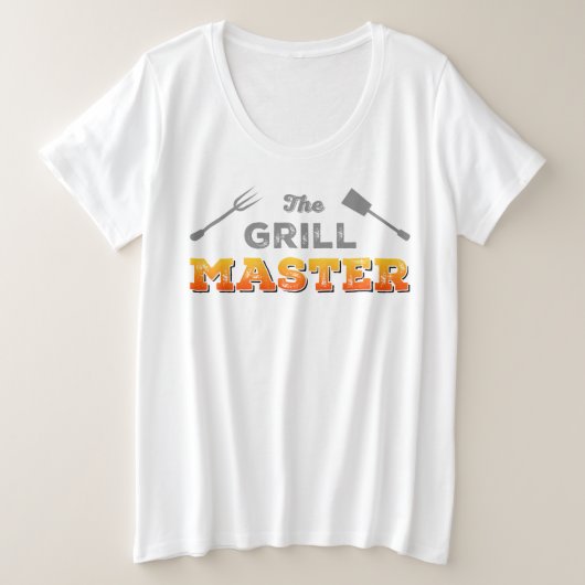 De Grill Master Pit Boss BBQ Grote Maat T-shirt (Design voorkant)