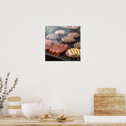 De Grill Master Poster (Keuken)