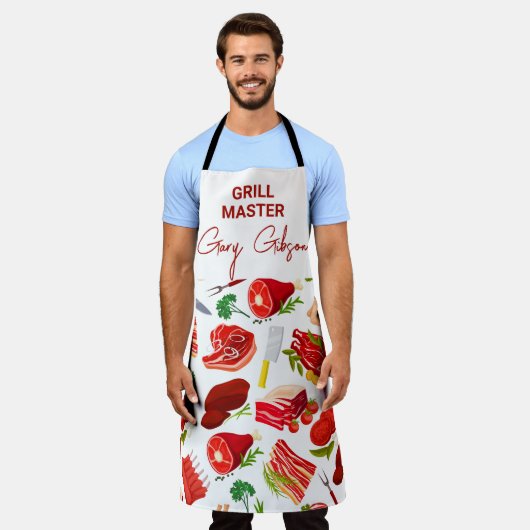 De Grill Master Schort (Gedragen)