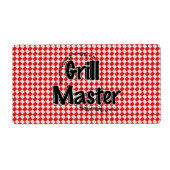 De Grill Master w / picknicktafel & mieren Etiket (Voorkant)