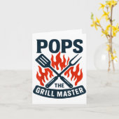 De Grill Meester Bbq Vaderdag Opa Grillen Kaart (Gele Bloem)