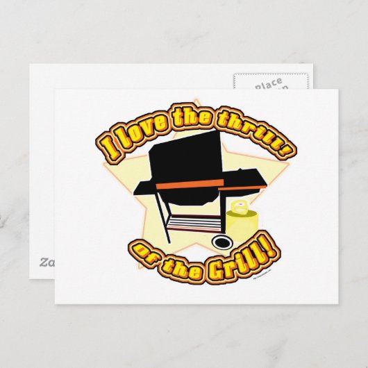 De grill sensatie briefkaart (Voorkant / Achterkant)