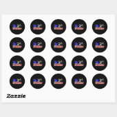 De Grill-vader 4 juli Grappig Grillen Bbq Am Ronde Sticker (Vel)