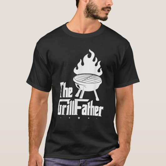 De Grill Vader Grillen Vader T-shirt (Voorkant)