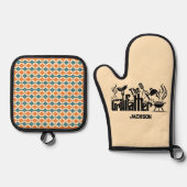 De Grill Vader Ovenwant & Pannenlap Set (Voorkant)