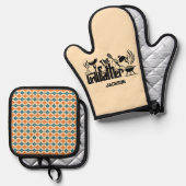 De Grill Vader Ovenwant & Pannenlap Set (Voorkant / Achterkant)