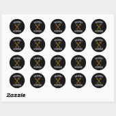 De Grill Whisperer Ronde Sticker (Vel)